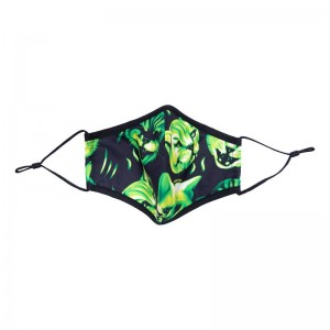 Ripndip Neon Cat Face Mask Accessoires Zwart | NLWY2965