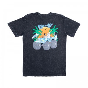 Ripndip Nerm Cruiser Overhemd Zwart Lichtturkoois | NLBC2309