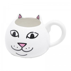 Ripndip Nermal Face Mug Accessoires Wit | NLEX2796