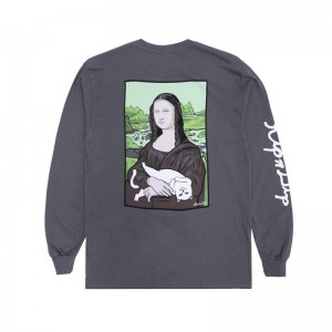 Ripndip Nermal Lisa Lange Mouwen Grijs | NLZG2436