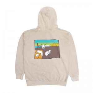 Ripndip Nermali Hoodie Beige Lichtturkoois | NLIS2578