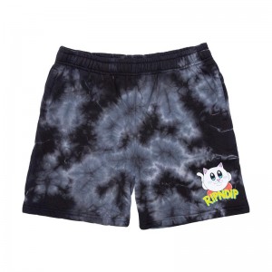 Ripndip Nermby Sweat Korte Broek Zwart Lichtturkoois | NLZG2201