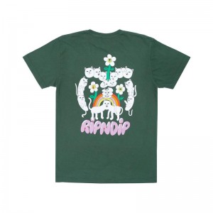 Ripndip Nerms Of A Feather Pocket Overhemd Olijfgroen | NLAP2367