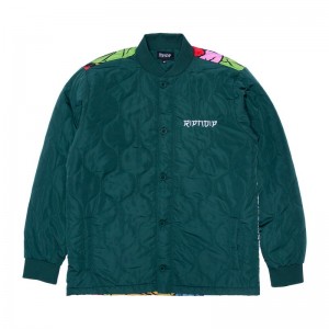 Ripndip Nermurari Warrior Gewatteerd Bomber Jassen Diepgroen | NLMA2508