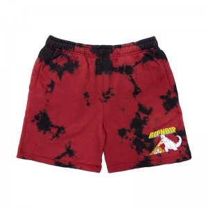 Ripndip Nermzilla Sweat Korte Broek Zwart Rood | NLLH2200