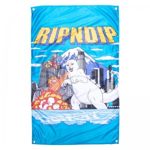 Ripndip Nermzilla Wall Banner Accessoires Blauw | NLQZ2895