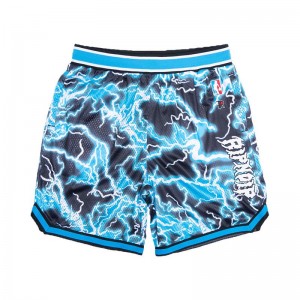 Ripndip Nikola Basketball Korte Broek Zwart Blauw | NLMA2181