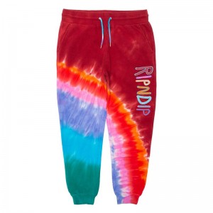 Ripndip OG Prisma Embroidered Joggingbroek Rood | NLEX2132
