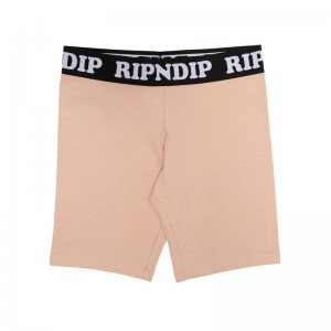 Ripndip Peeking Nermal Biker Korte Broek Roze | NLIS2163