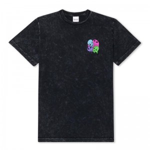 Ripndip Planet Special Overhemd Zwart Lichtturkoois | NLGL2248