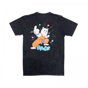 Ripndip Power Overhemd Zwart Lichtturkoois | NLFM2273