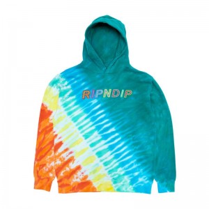 Ripndip Prisma Hoodie Turquoise Gekleurd | NLCE2590