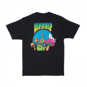 Ripndip Psychedelic Nermal Pocket Overhemd Zwart | NLHK2336