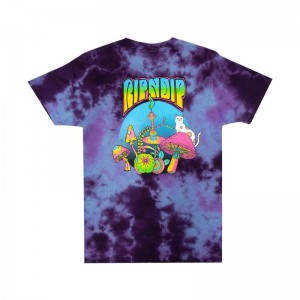 Ripndip Psychedelic Nermal Pocket Overhemd Blauw Paars | NLJJ2335