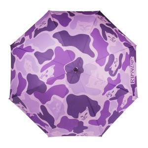 Ripndip Purple Camo Umbrella Paraplu's Paars | NLRW2635
