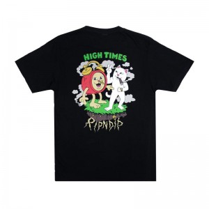 Ripndip Ripndip x High Times Overhemd Zwart | NLAP2341
