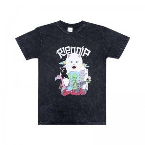 Ripndip Runaway Overhemd Zwart Lichtturkoois | NLLH2278
