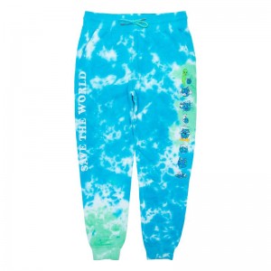 Ripndip Save the World Embroidered Joggingbroek Lichtturquoise Groen | NLQZ2130