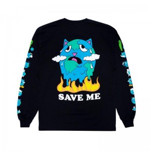 Ripndip Save the World Lange Mouwen Zwart | NLVD2459