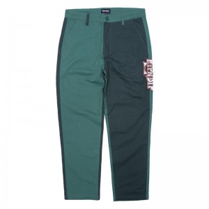 Ripndip Sensai Katoenen Twill Embroidered Broek Turquoise | NLFM2416