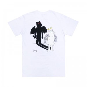 Ripndip Shadow Friend Overhemd Wit | NLFM2312