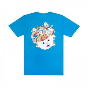 Ripndip Skating Rainbow Overhemd Blauw | NLCE2281