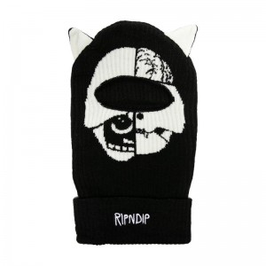 Ripndip Skelly Nerm Balaclava Muts Zwart | NLYU2083