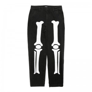 Ripndip Skelly Nerm Broek Zwart Lichtturkoois Blauw | NLLH2385