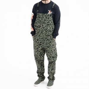 Ripndip Spotted Katoenen Twill Overalls Broek Olijfgroen | NLLH2411