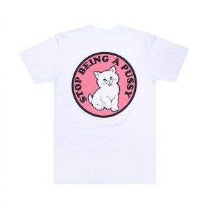 Ripndip Stop Being a Pussy Overhemd Wit | NLIS2318
