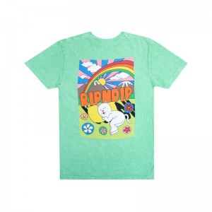 Ripndip Summer Camp Overhemd Mintgroen Lichtturkoois | NLIS2293