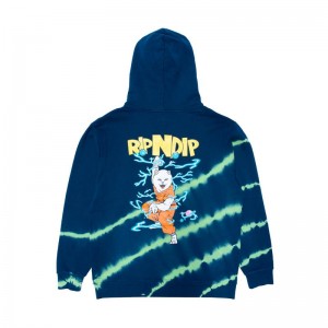 Ripndip Super Sanerm Hoodie Donkerblauw Groen | NLRW2608
