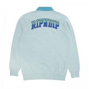 Ripndip Team Spirit Long Sleeve Rugby Truien Olijfgroen | NLLH2148