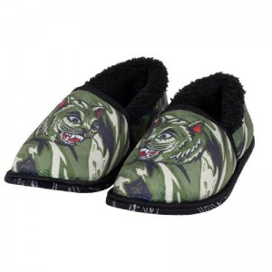 Ripndip Tiger Nerm House Pantoffels Groen Camo | NLDN2012