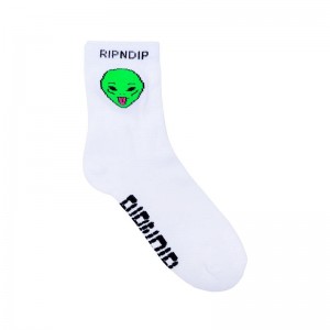 Ripndip We Out Here Mid Sokken Wit | NLXF2688