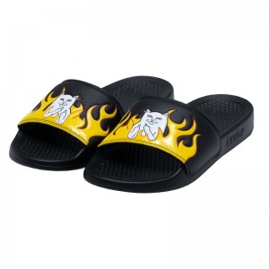 Ripndip Welcome To Heck Badeslippers Zwart | NLQZ2026