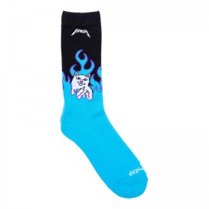 Ripndip Welcome To Heck Sokken Blauw | NLVD2686