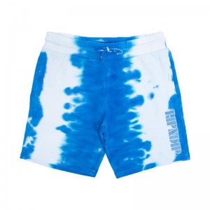 Ripndip Wilshire Sweat Korte Broek Blauw Strepen | NLWY2183