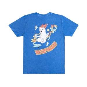 Ripndip Zodiac Overhemd Blauw Lichtturkoois | NLOR2294